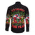 Skull Santa Claus Long Sleeve Button Shirt It's The Most Time Of The Year - Wonder Print Shop