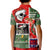 Skeleton Santa Claus Kid Polo Shirt Moodboard Skull Ugly Christmas - Wonder Print Shop