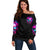 Sugar Skull Off Shoulder Sweater My Attitude Is As Big As My Butt You've Been Warned - Wonder Print Shop