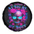 Sugar Skull Spare Tire Cover My Attitude Is As Big As My Butt You've Been Warned - Wonder Print Shop