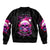 Sugar Skull Santa Bomber Jacket I Wan't To Be A Nice Person But Everyone Is Just So Stupid - Wonder Print Shop