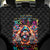 Flower Skull Back Car Seat Cover One Day Say Fuck Itt All And Let My Demons Out - Wonder Print Shop