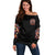 Flower Skull Off Shoulder Sweater One Day Say Fuck Itt All And Let My Demons Out - Wonder Print Shop