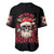 Skull Santa Claus Baseball Jersey Ho Ho Ho Madafakas - Wonder Print Shop