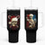 Skeleton Santa Claus Tumbler With Handle Santa Claus Is Coming To Town