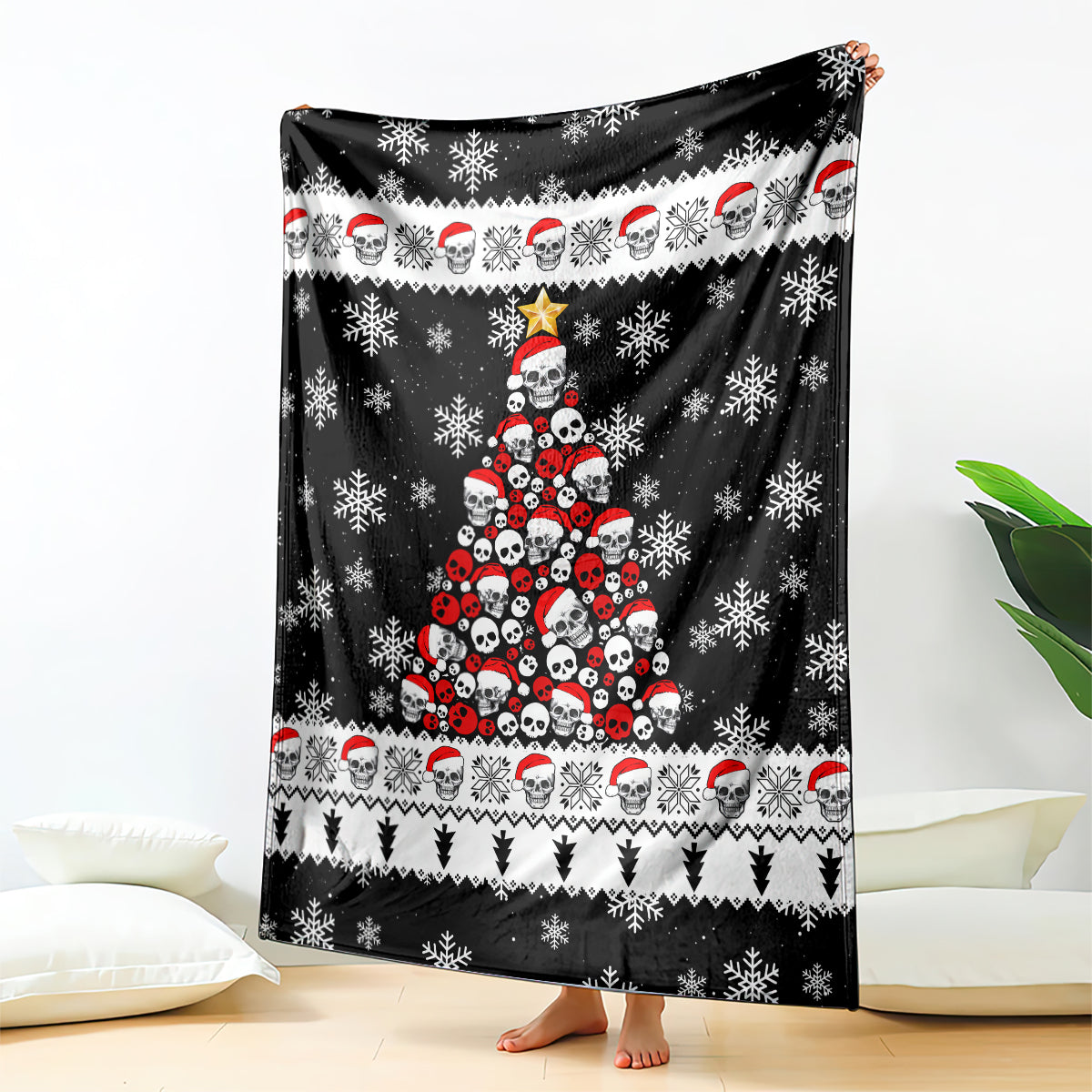 skull-santa-blanket-tree-skull-santa-ugly-christmas