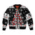 Skull Santa Sleeve Zip Bomber Jacket Tree Skull Santa Ugly Christmas - Wonder Print Shop