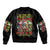 Sugar Skull Santa Bomber Jacket The Good Girl In Me Got Tired So Bitch In Me Came Out - Wonder Print Shop