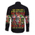 Sugar Skull Santa Long Sleeve Button Shirt The Good Girl In Me Got Tired So Bitch In Me Came Out - Wonder Print Shop