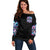 Lady Skull Off Shoulder Sweater Zero Fucks Given - Wonder Print Shop