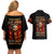 Fire Skull Couples Matching Off Shoulder Short Dress and Hawaiian Shirt My Demon Hide Inside My Head - Wonder Print Shop