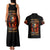 Fire Skull Couples Matching Tank Maxi Dress and Hawaiian Shirt My Demon Hide Inside My Head - Wonder Print Shop