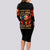 Fire Skull Long Sleeve Bodycon Dress My Demon Hide Inside My Head - Wonder Print Shop