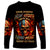 Fire Skull Long Sleeve Shirt My Demon Hide Inside My Head - Wonder Print Shop