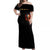 Fire Skull Off Shoulder Maxi Dress My Demon Hide Inside My Head - Wonder Print Shop