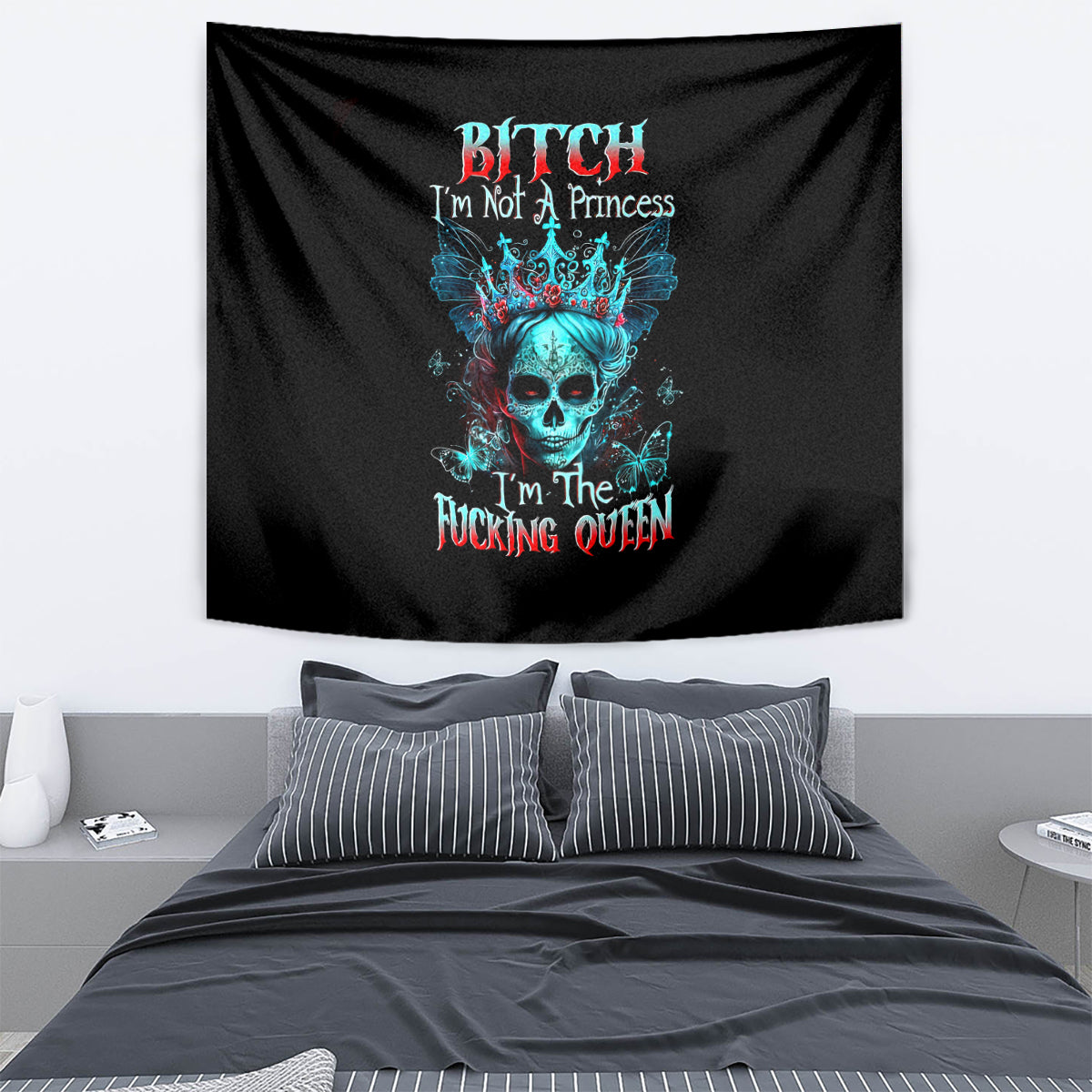 da-de-los-muertos-skull-tapestry-im-not-a-princess-im-the-queen