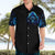 Blue Flame Skull Hawaiian Shirt Blood Make You Related - Wonder Print Shop