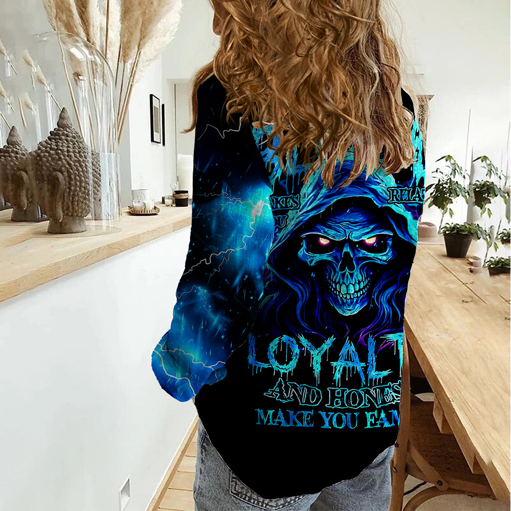 blue-flame-skull-women-casual-shirt-blood-make-you-related