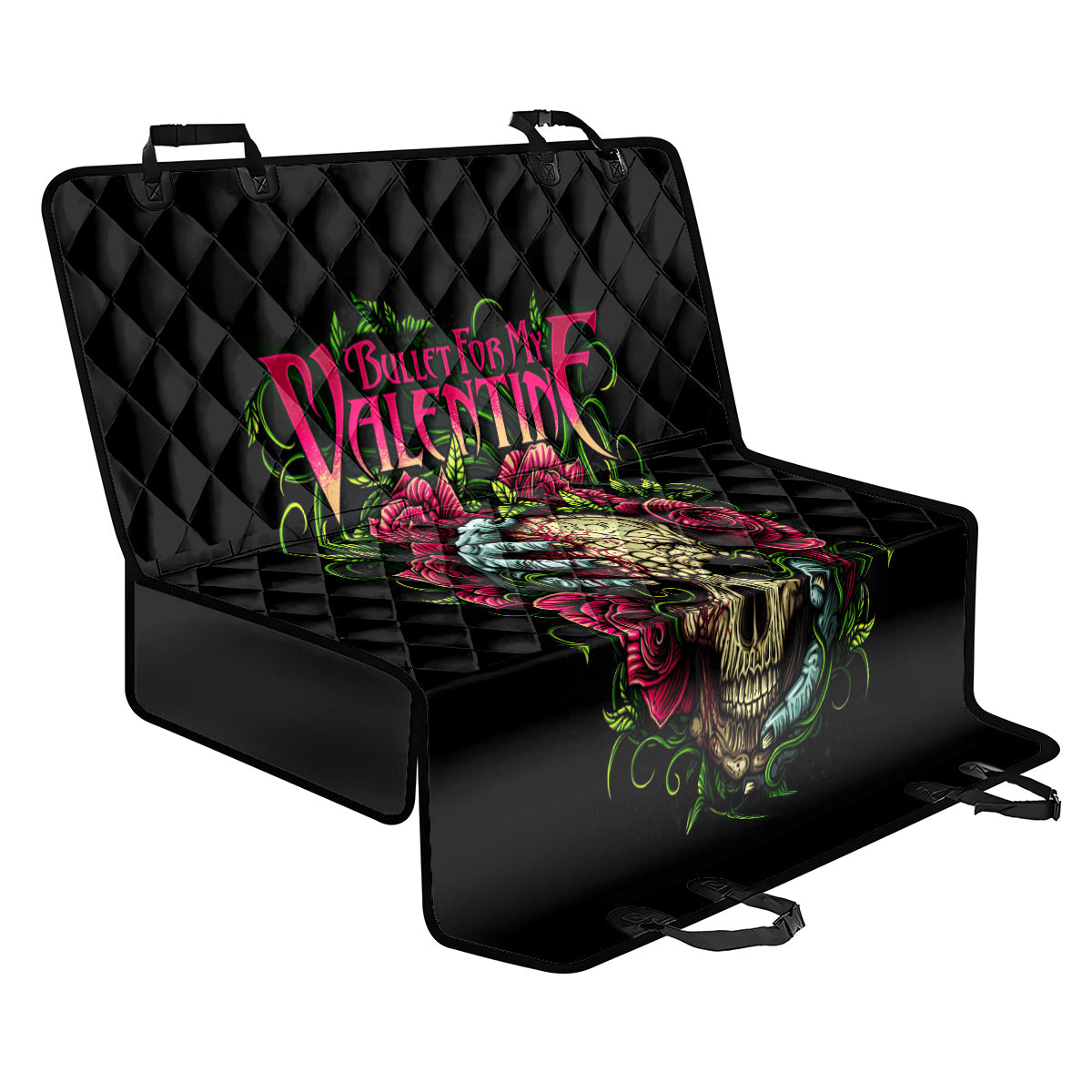 Viper Skull Back Car Seat Cover Bullet For My Valentine - Wonder Print Shop