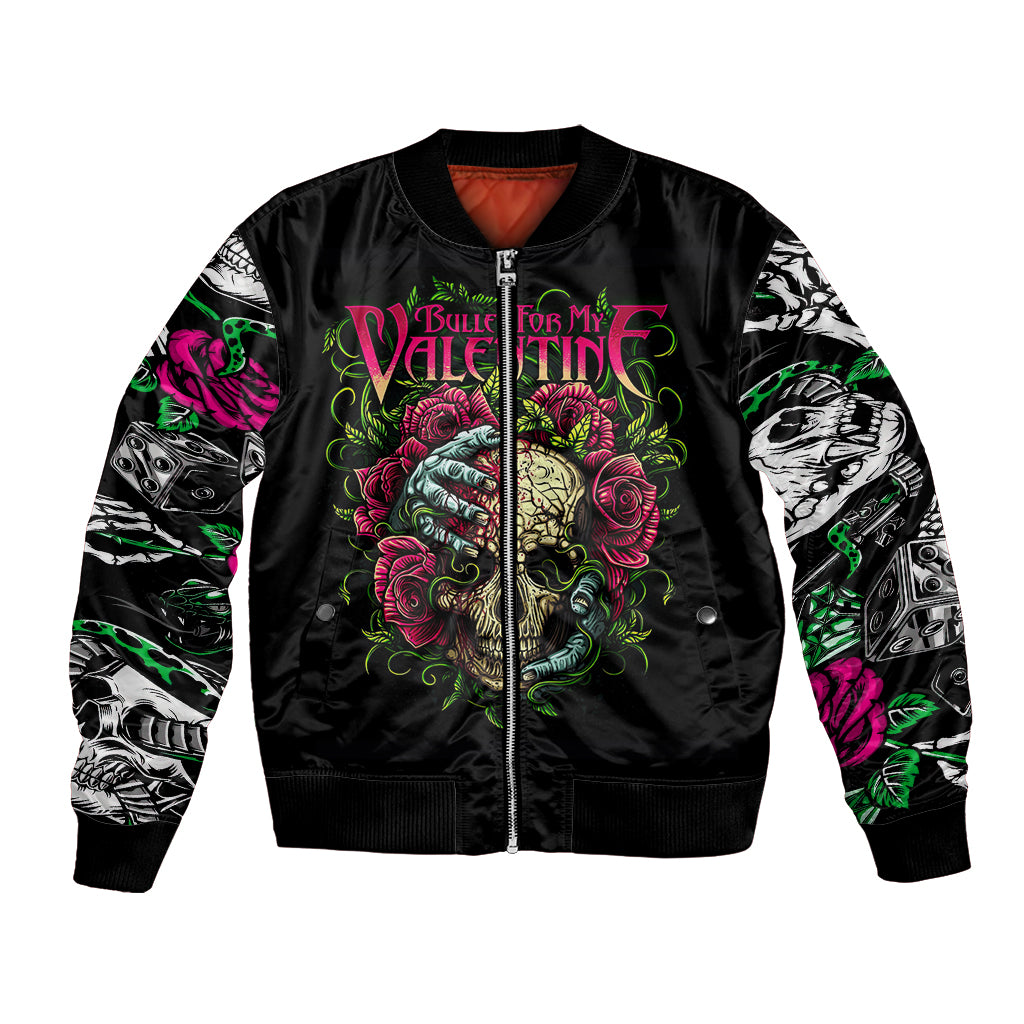 Viper Skull Bomber Jacket Bullet For My Valentine - Wonder Print Shop