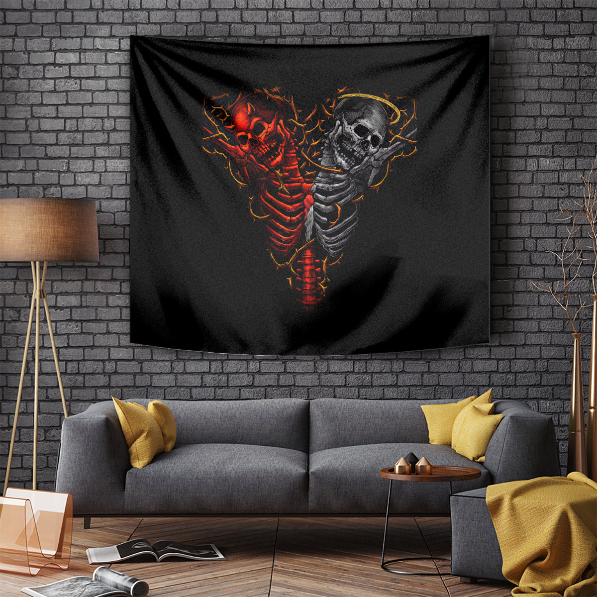 skull-tapestry-devil-and-angel-twin-skull