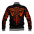 Flame Skull Baseball Jacket SKull Face Inside Me - Wonder Print Shop