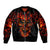 Flame Skull Bomber Jacket SKull Face Inside Me - Wonder Print Shop