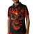 Flame Skull Kid Polo Shirt SKull Face Inside Me - Wonder Print Shop