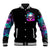 Skull Baseball Jacket Hello Darkness My Old Friend Pinky - Wonder Print Shop