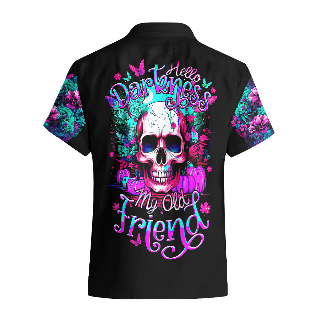 Skull Hawaiian Shirt Hello Darkness My Old Friend Pinky - Wonder Print Shop