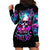 Skull Hoodie Dress Hello Darkness My Old Friend Pinky - Wonder Print Shop