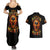 Flame Skull Couples Matching Summer Maxi Dress and Hawaiian Shirt I Can Fix Stupid But That Hurt - Wonder Print Shop