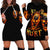 Flame Skull Hoodie Dress I Can Fix Stupid But That Hurt - Wonder Print Shop