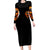 Flame Skull Long Sleeve Bodycon Dress I Can Fix Stupid But That Hurt - Wonder Print Shop