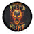 Flame Skull Spare Tire Cover I Can Fix Stupid But That Hurt - Wonder Print Shop