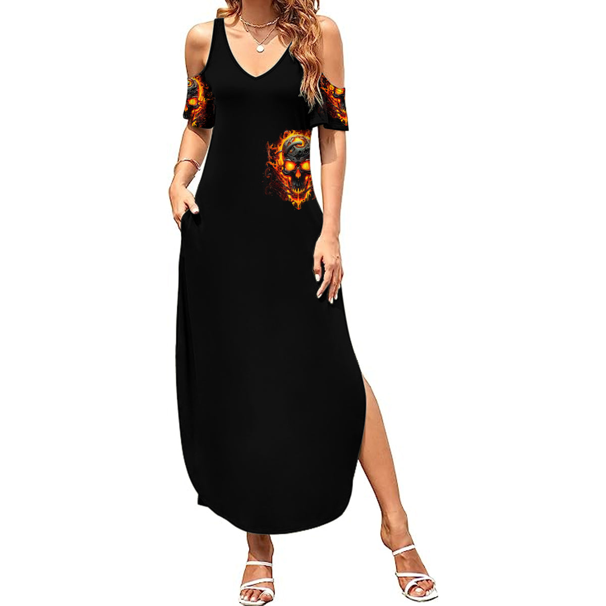 flame-skull-summer-maxi-dress-i-can-fix-stupid-but-that-hurt