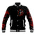 Blood Skull Baseball Jacket I Never Alone My Demon With Me 24/7 - Wonder Print Shop