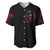 Blood Skull Baseball Jersey I Never Alone My Demon With Me 24/7 - Wonder Print Shop