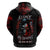 Blood Skull Hoodie I Never Alone My Demon With Me 24/7 - Wonder Print Shop