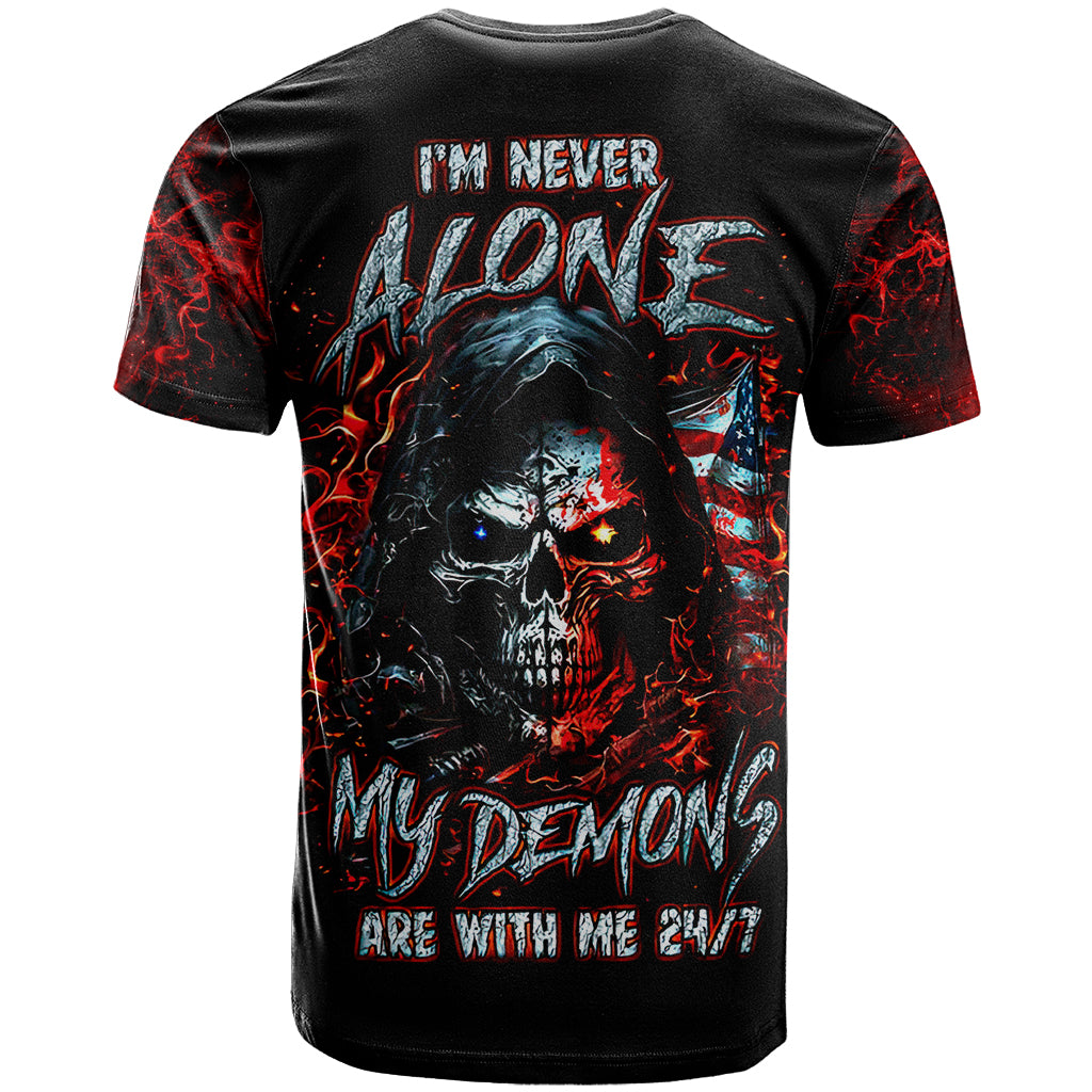 blood-skull-t-shirt-i-never-alone-my-demon-with-me-247