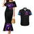 Purple Skull Couples Matching Mermaid Dress and Hawaiian Shirt I Talk I Smile But Be Carefull When I SIlent - Wonder Print Shop