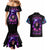 Purple Skull Couples Matching Mermaid Dress and Hawaiian Shirt I Talk I Smile But Be Carefull When I SIlent - Wonder Print Shop