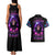 Purple Skull Couples Matching Tank Maxi Dress and Hawaiian Shirt I Talk I Smile But Be Carefull When I SIlent - Wonder Print Shop