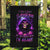 Purple Skull Garden Flag I Talk I Smile But Be Carefull When I SIlent - Wonder Print Shop