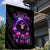 Purple Skull Garden Flag I Talk I Smile But Be Carefull When I SIlent - Wonder Print Shop