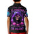 Purple Skull Kid Polo Shirt I Talk I Smile But Be Carefull When I SIlent - Wonder Print Shop