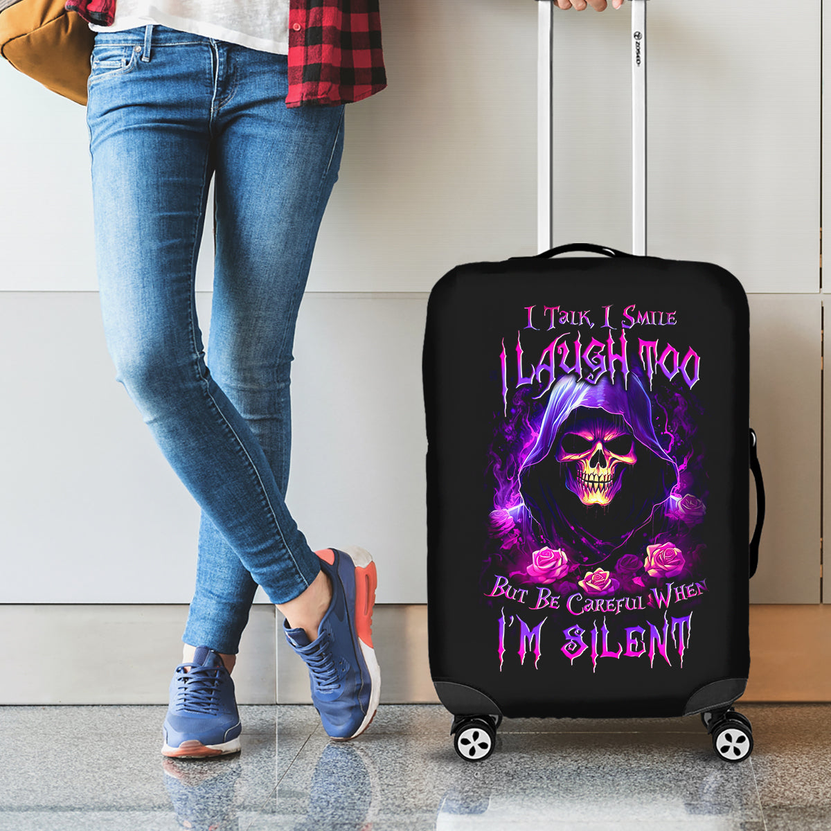 purple-skull-luggage-cover-i-talk-i-smile-but-be-carefull-when-i-silent