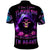 Purple Skull Polo Shirt I Talk I Smile But Be Carefull When I SIlent - Wonder Print Shop