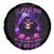 Purple Skull Spare Tire Cover I Talk I Smile But Be Carefull When I SIlent - Wonder Print Shop