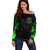 Thunder Skull Off Shoulder Sweater If Karma Don't Hit You Trust Me I Will - Wonder Print Shop